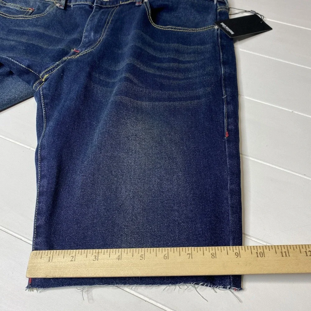 True‎ Religion Ricky Relaxed Straight Shorts Raw Hem Men's Size W36
